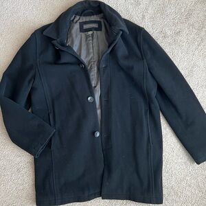 Banana Republic Black Wool Blend Coat